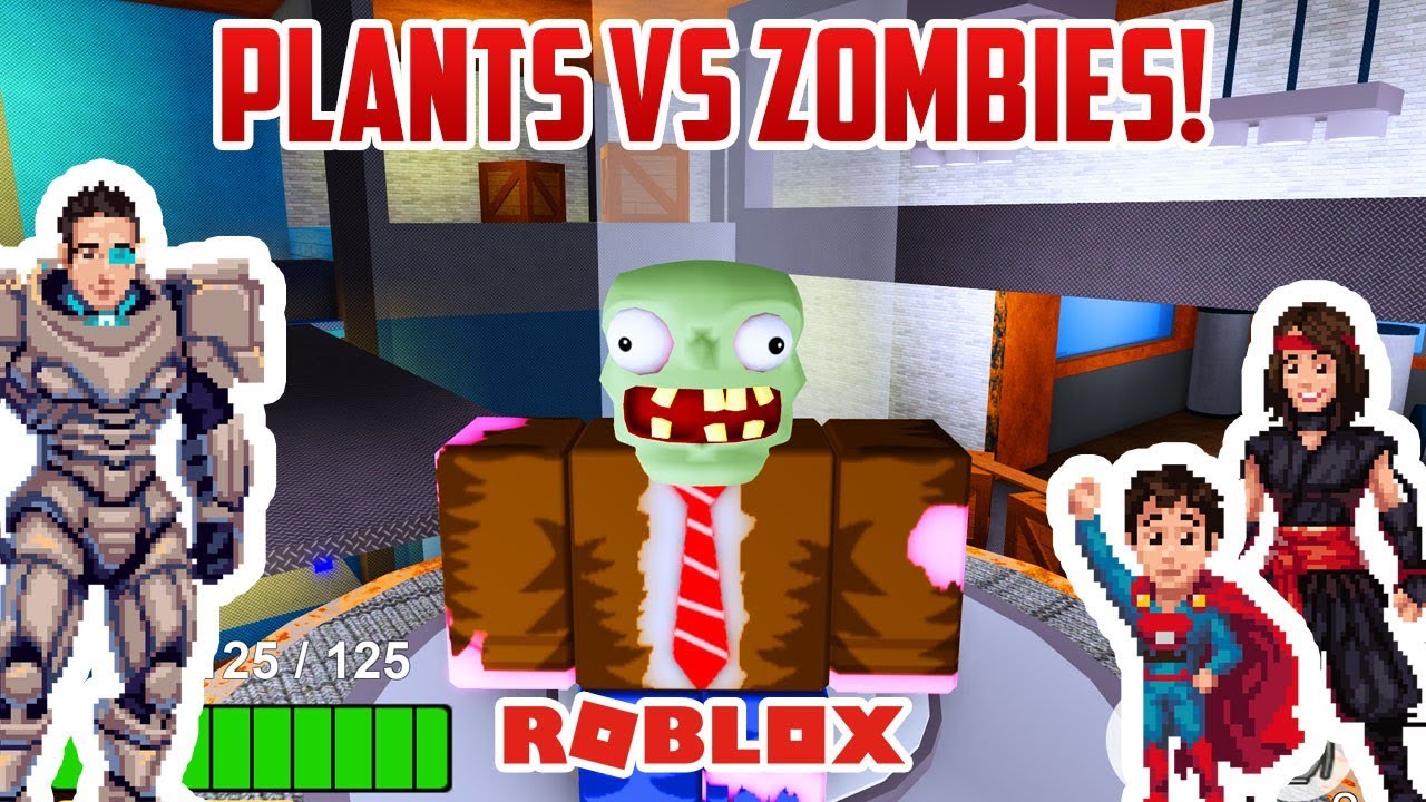 Plants Vs Zombies Roblox Edition Youtube - new super heroes vs zombies roblox