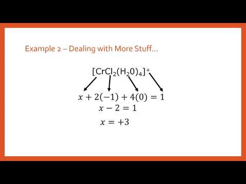 Video: How To Determine The Oxidation State In A Complex Compound