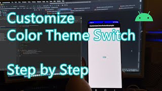 Kotlin customize color theme switch button tutorial | switch kotlin android | switch kotlin example