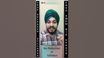 CBSE Released Syllabus for 2021-22 ❗ No Reduction in Syllabus 🤔