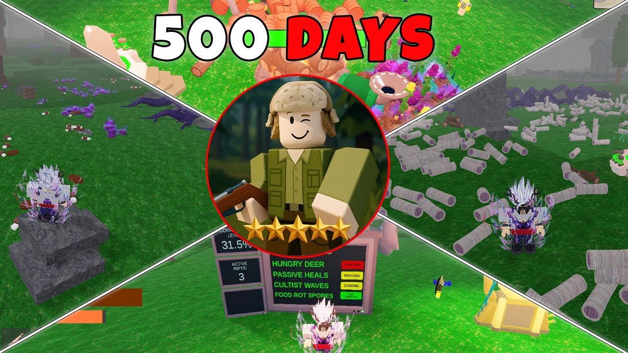 500 Days: Using the Big Game Hunter Class in Hard Mode | 99 Nights In The Forest
