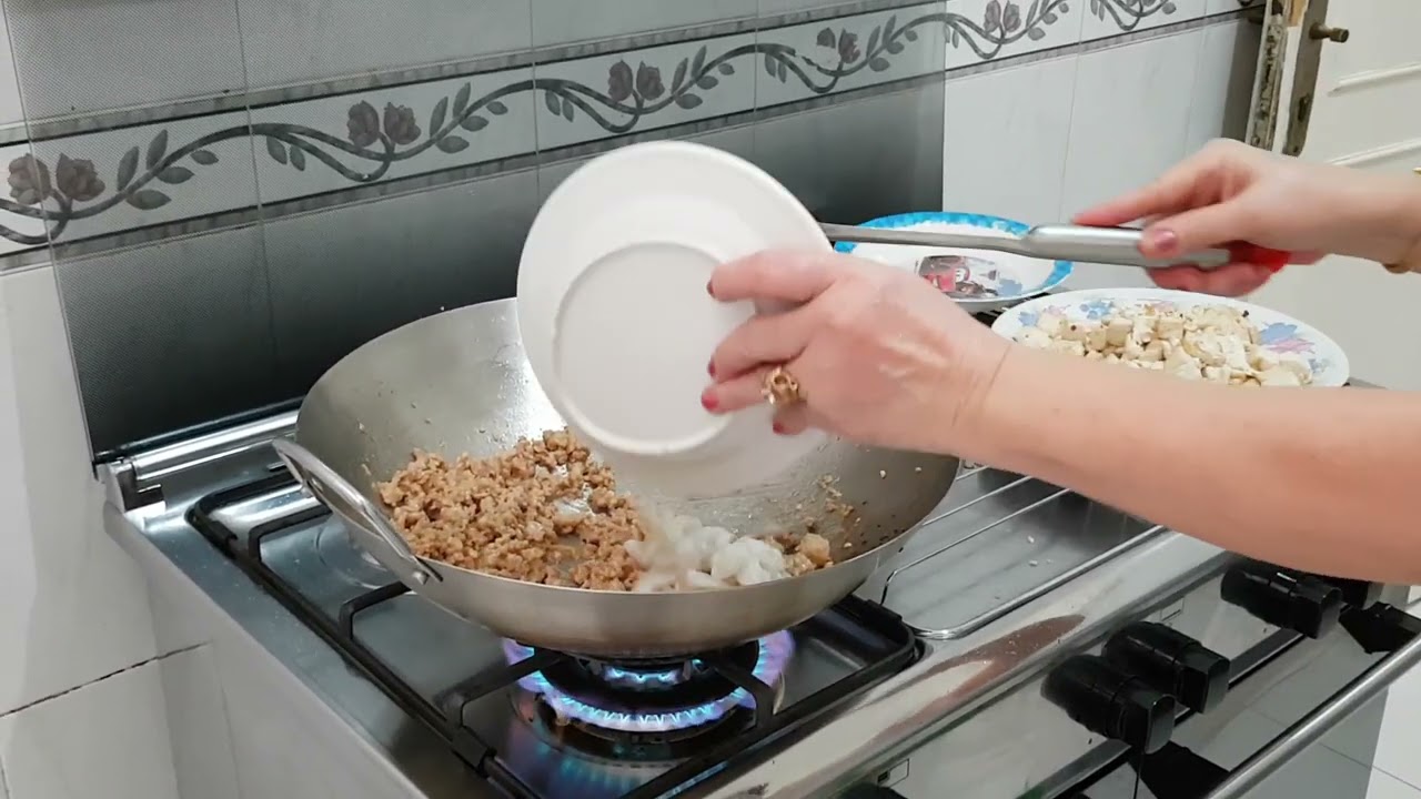 Resep mun tahu daging cincang dan udang simpel tapi enak