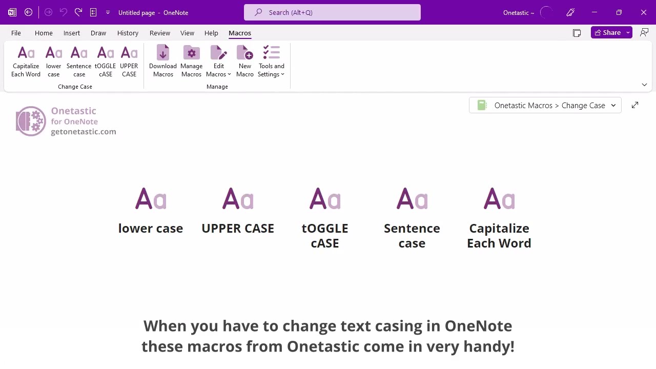 Change Case In OneNote YouTube Change Case In OneNote YouTube