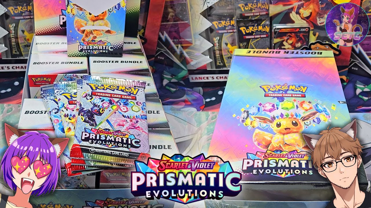Pokémon TCG Prismatic Evolutions BOOSTER BUNDLE SEALED CASE UNBOXING ...