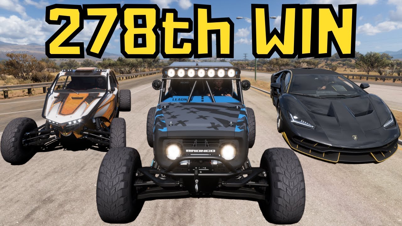 Победа благодаря камню в режиме Eliminator в Forza Horizon 5 (278-я победа)