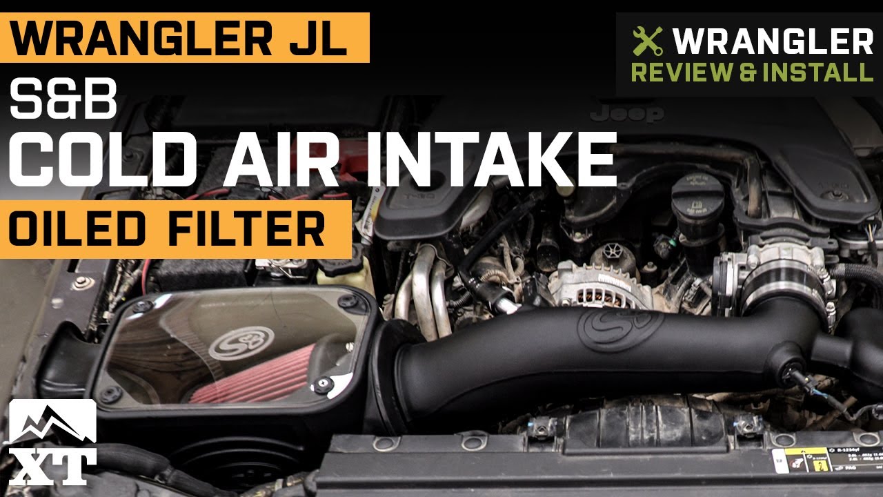 Jeep Wrangler JL  V6 S&B Cold Air Intake with Oiled Cleanable Cotton  Filter Review & Install - YouTube
