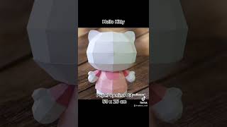 Hello Kitty hecha de papel #diy #papercraft #hellokitty
