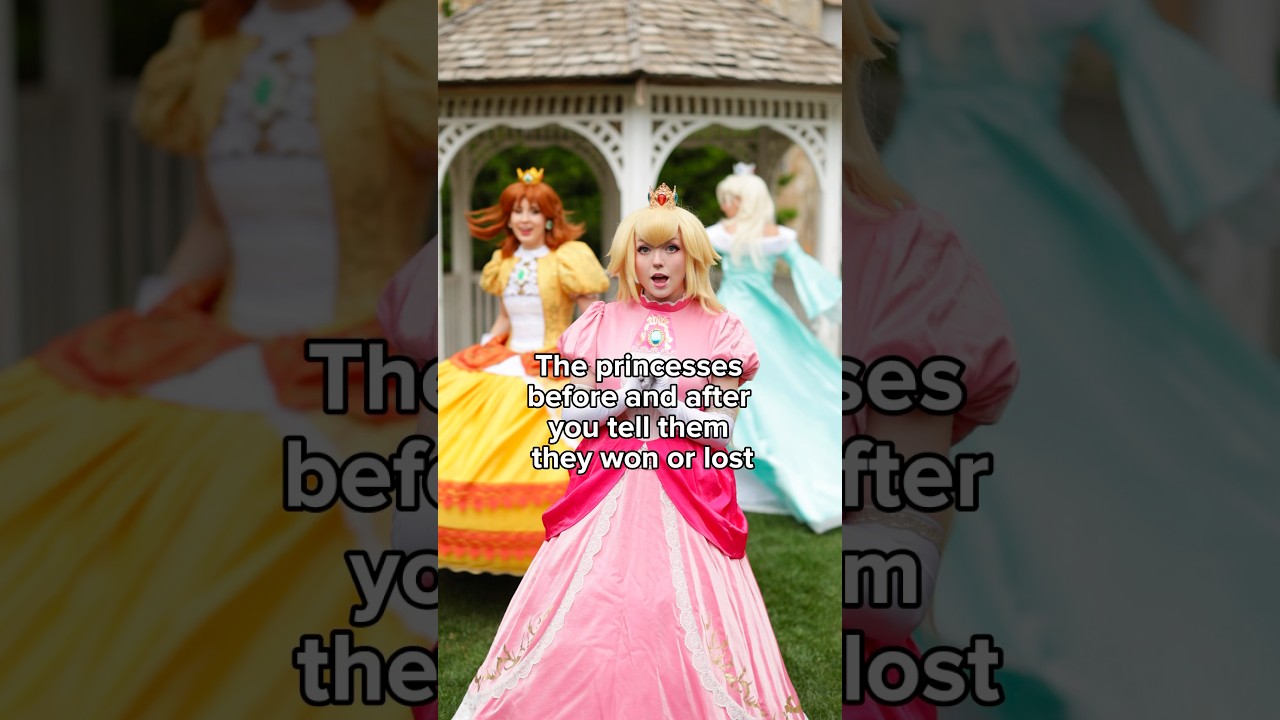 Before and after telling the Mario princesses they won or lost 👑💕⭐️