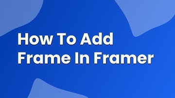 how to add frame in framer