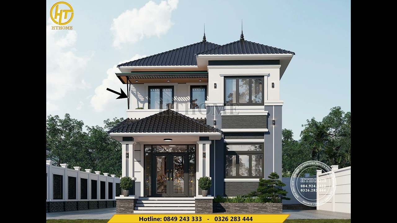 Nhà Mái Nhật 2 Tầng Thiết Kế sang trọng lịch sự