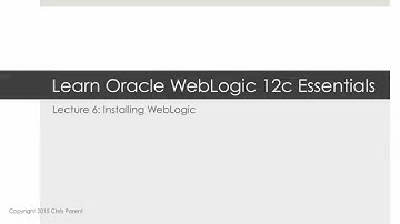 Learn Oracle WebLogic 12c Essentials - Install WebLogic