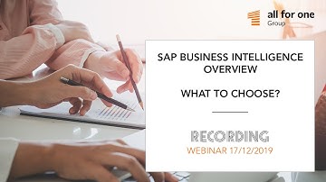 SAP Business Intelligence – overview. What to choose?
