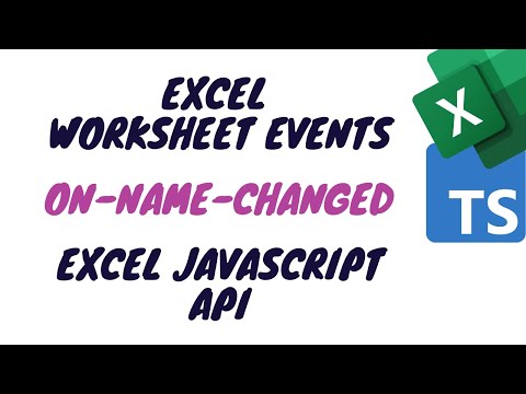 Programa el Evento OnNameChanged con la API de JavaScript para Excel