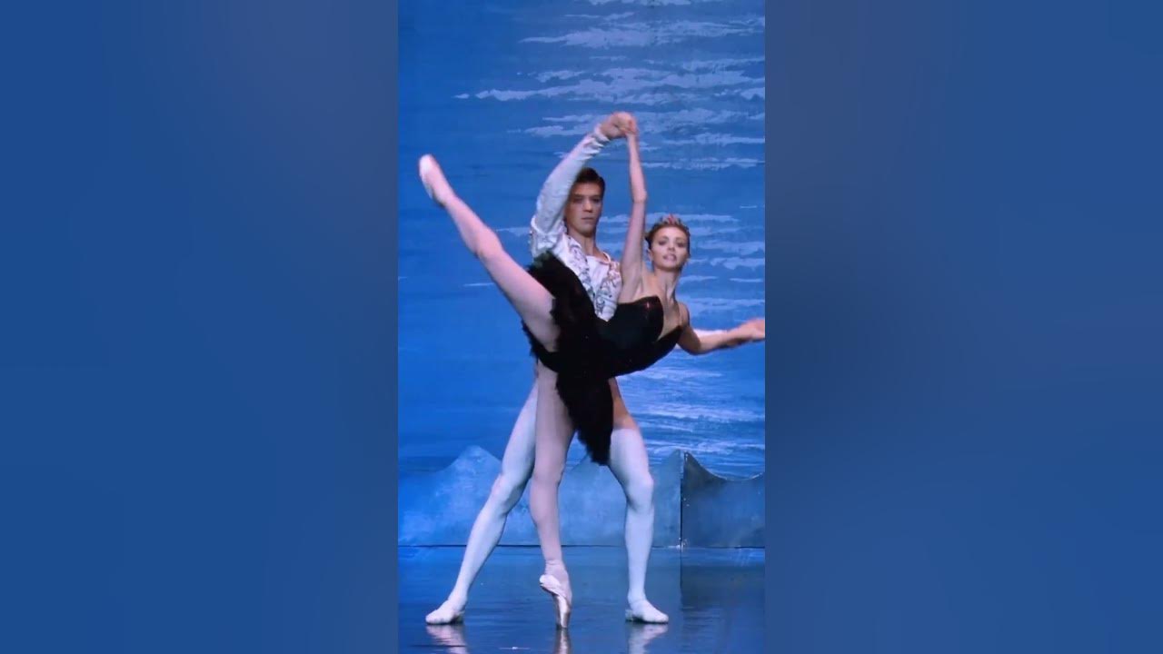 Russian ballet, black swan dance, swan lake ballet