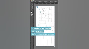 44/49 Resizing Artboards - Digital #patternmaking  in #adobeillustrator #patterncutting #fashion