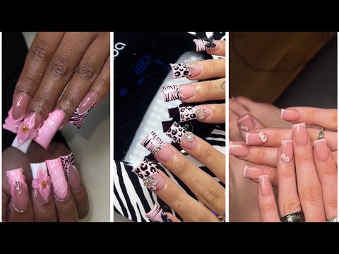 TIKTOK NAIL VIDEOS TIKTOK COMPILATION ACRYLIC GEL X