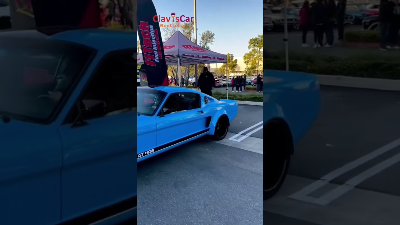 Ford mustang 1965 gt408 sound 🔥 Claviscar Car Rental Comparator in 