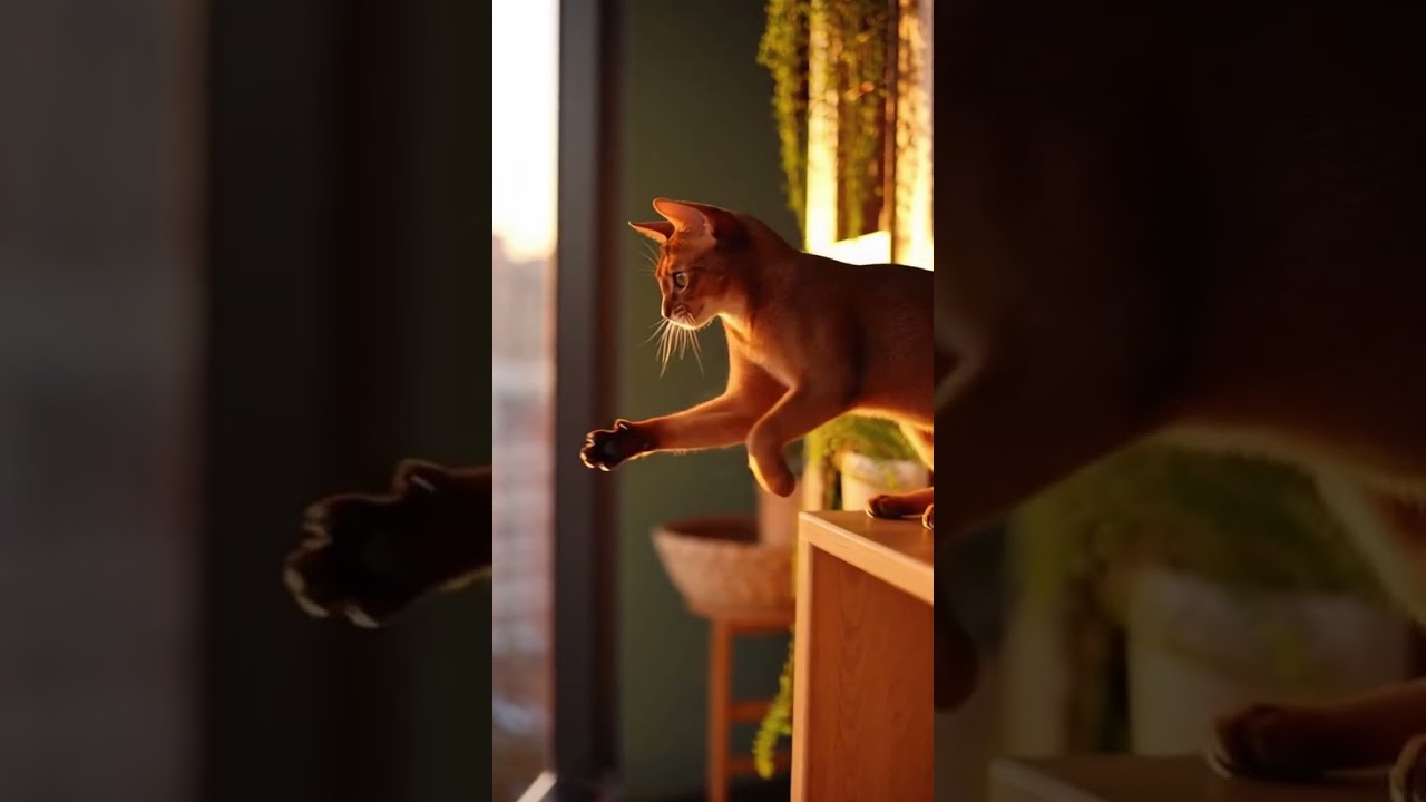 Abyssinian cat moment  