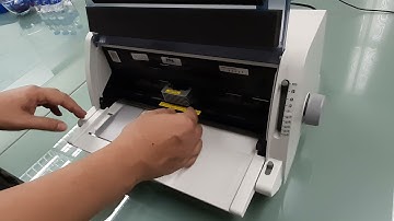 1330 Dot Matrix Printer Video Guidance 1: Removing the existing ribbon cartridge