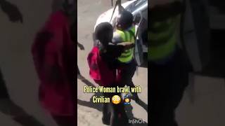 Jamaican Police Woman brawl with Civilian 😳 👮‍♀️