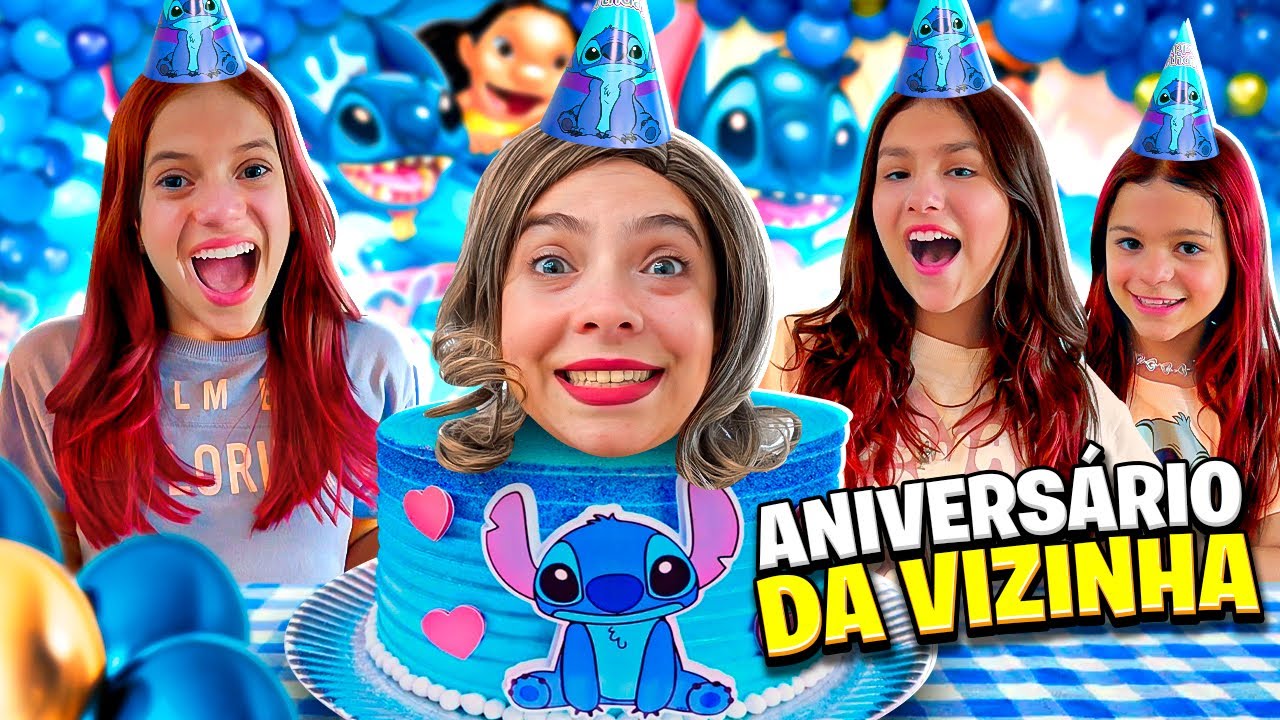FIZEMOS UMA FESTA DE ANIVERSÁRIO PARA A VIZINHA ESTRANHA
