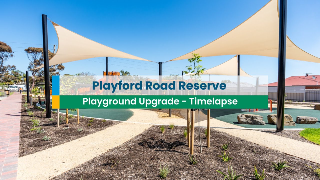Playford Rd Reserve - Playground upgrade Timelapse - YouTube