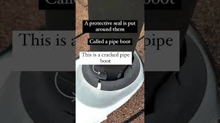 Do you know what a pipe boot is A cracked pipe boot is a common cause of leaks!
