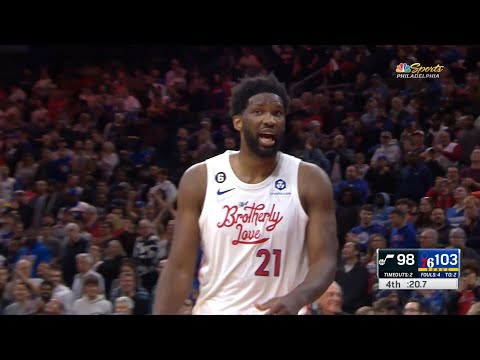 EMBIID ISN T HUMAN Philadelphia 76ers Vs Utah Jazz Final Minutes 2022 23 NBA Season