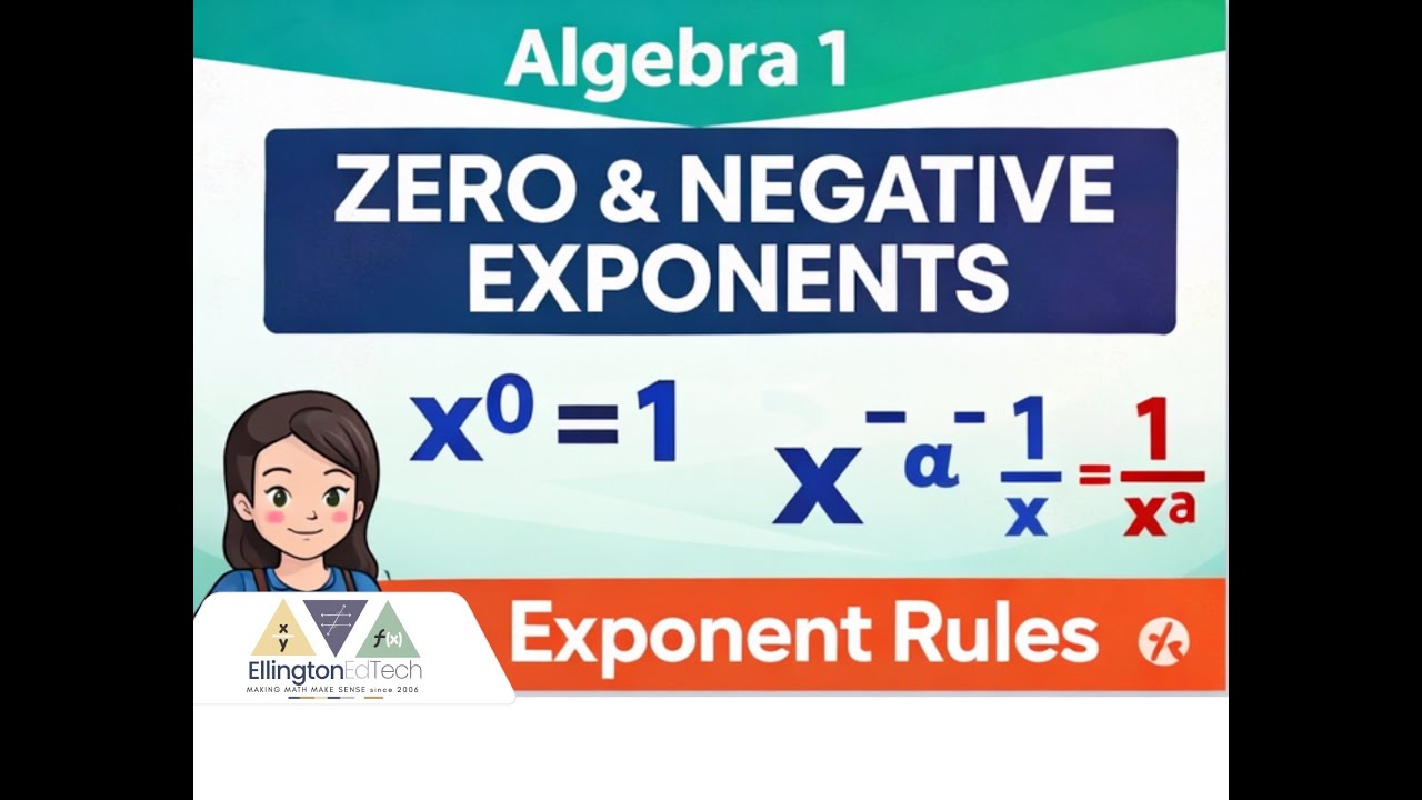 Zero & Negative Exponents Explained | Algebra 1 in Texas (A.11AB) - YouTube