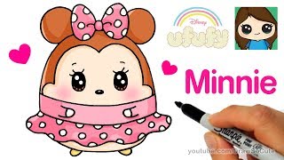 How To Draw Minnie Mouse Easy Disney Ufufy