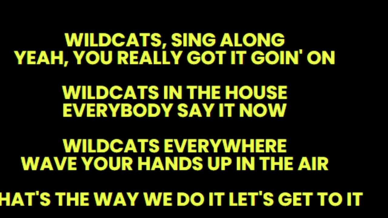 Wild Cat Cheer w/ vocals and lyrics