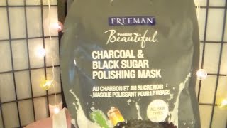 Mask Time! Freemans Charcoal and black Sugar Polishing mask.