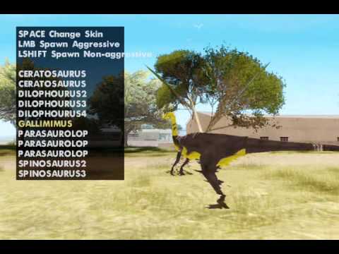 GTA San Andreas mod Dinosaur Skin Selector - YouTube