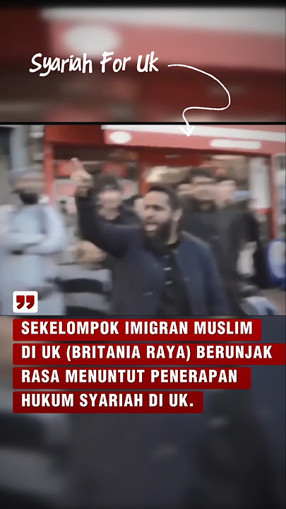 Wow, Muslim immigrants in the UK are demanding the implementation of Sharia law. Seriously?