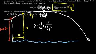 Quadratic Models (Projectile Motion)