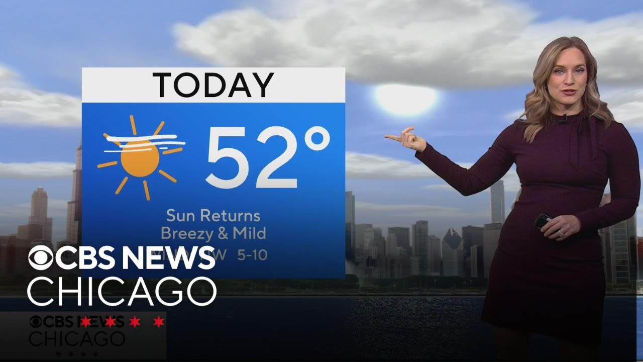 Highs in the 50s continue in Chicago with rain on the way - YouTube