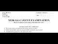 MOKASA 2 JOINT EVALUATION, PHYSICS PAPER 1 JULY 2025