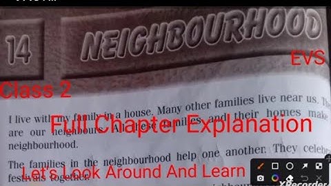 Neighborhood - Full Chapter Explanation EVS Class-2 Chapter-14 #libanam