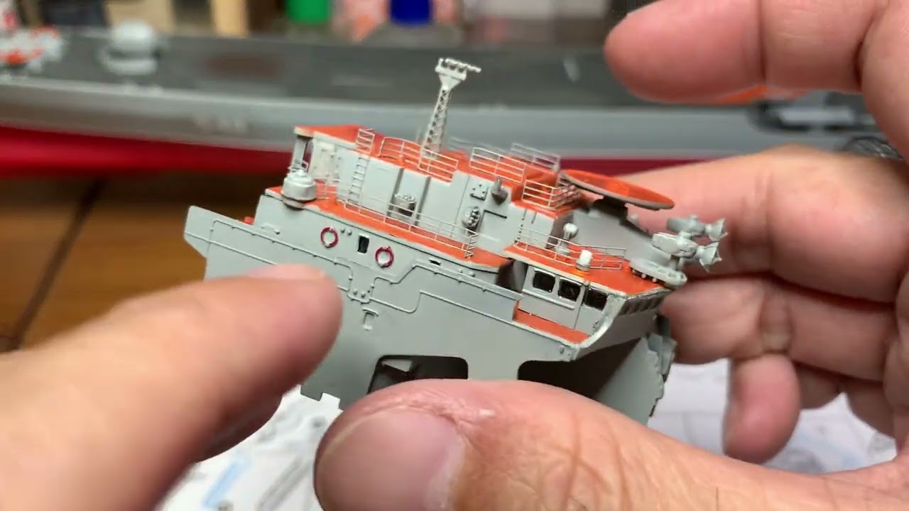 1/350 Russian Navy Admiral Panteleyev Udaloy Class. build update part 4. 