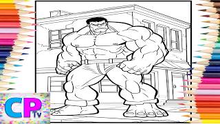Hulk in the City/Strong Hulk Arms/Creative Art/Relaxing Video/Drawing of Hulk/Coloring is my Hobby