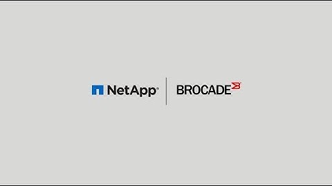 Brocade NetApp Flash NVMe Solution video 40s