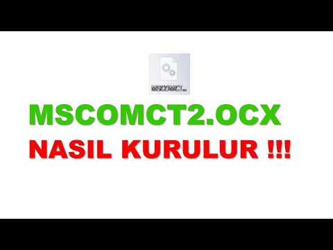 MSCOMCT2.OCX  Sorununun çözümü