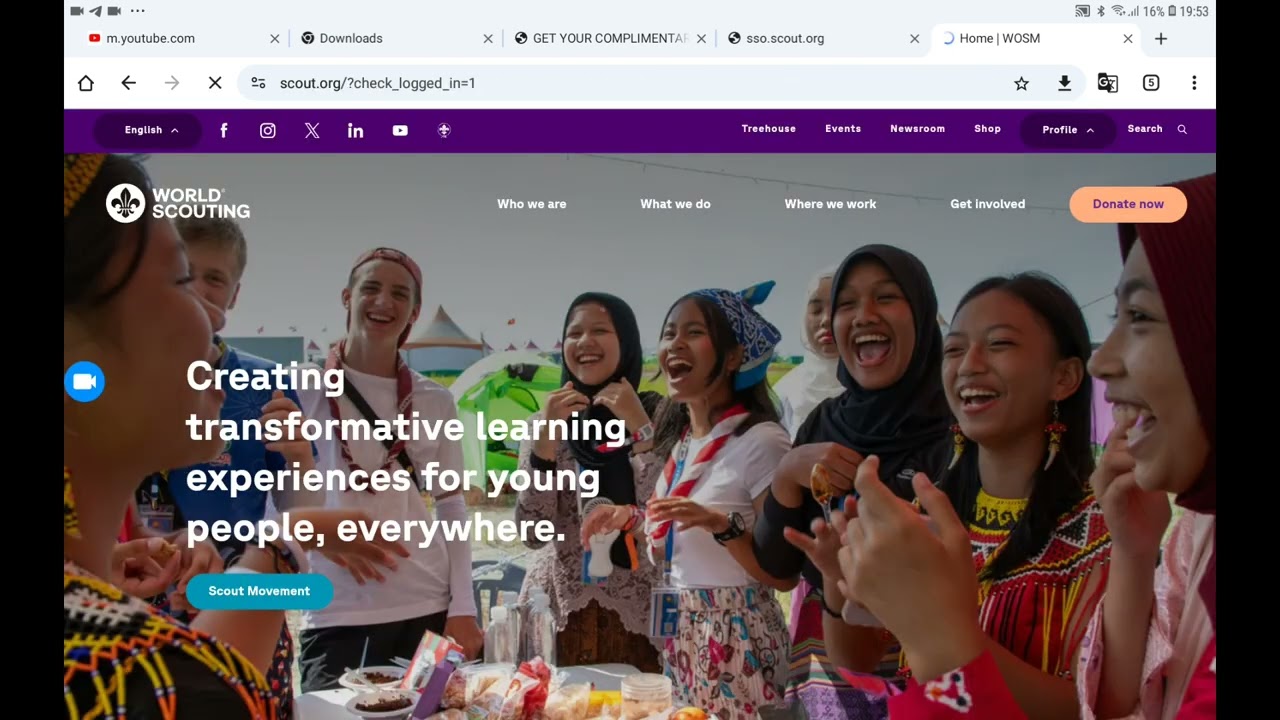 طريقة التسجيل على المخيم الكشفى العالمى jota joti