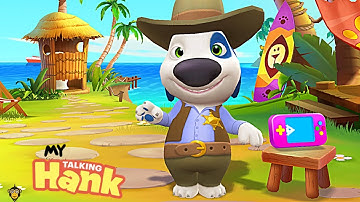My Talking Hank - Gameplay Walkthrough Part 52 - Sheriff Outfit (iOS, Android)