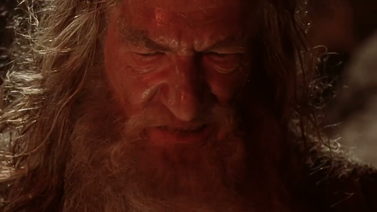 Gandalf checks whos king.