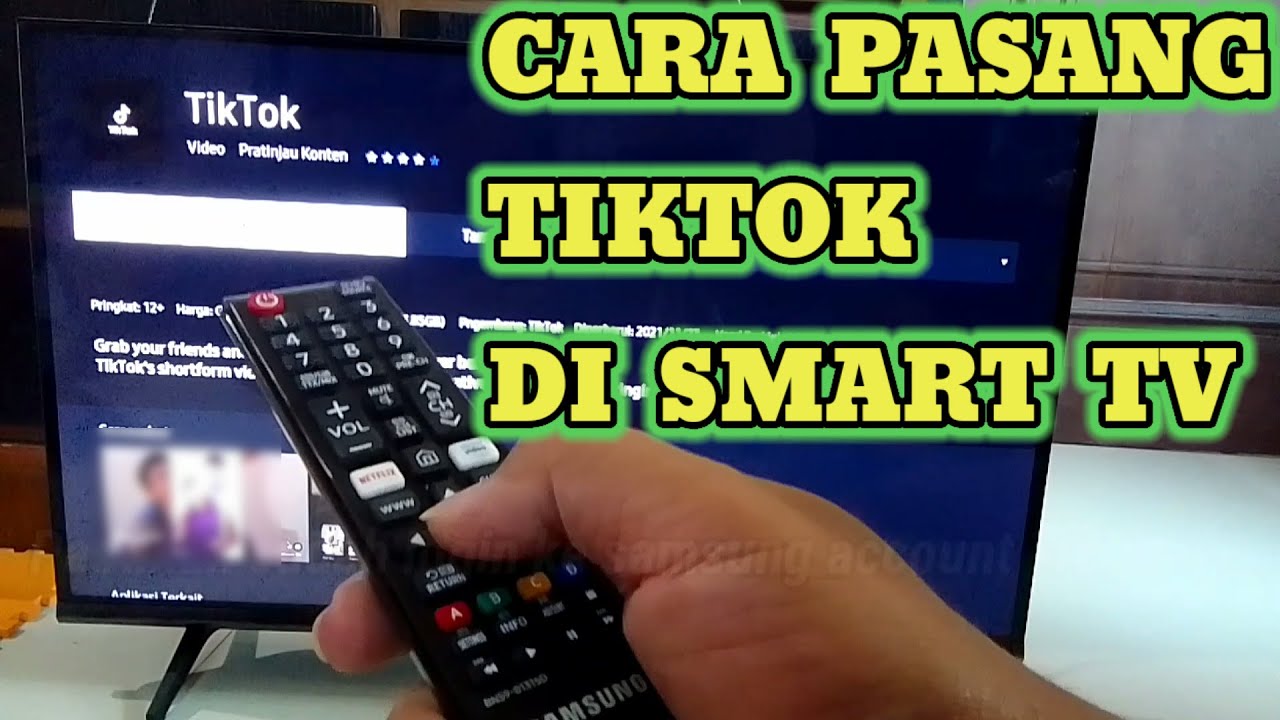 Cara Pasang / Instal Aplikasi Tiktok di Smart Tv Samsung