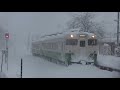 只見線の旅中、豪雪により立ち往生