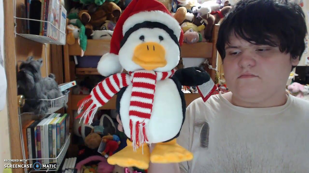 russ berrie walking christmas penguin