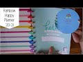 Rainbow "A Well Planned Day" Happy Planner Flip Through 2020-2021 | Katherine's Craft Life