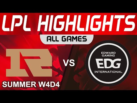 RNG vs EDG Highlights ALL GAMES LPL Summer Season 2023 W4D4 Royal Never Give Up vs EDward Gaming